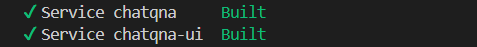 Chatqna Services build from Source