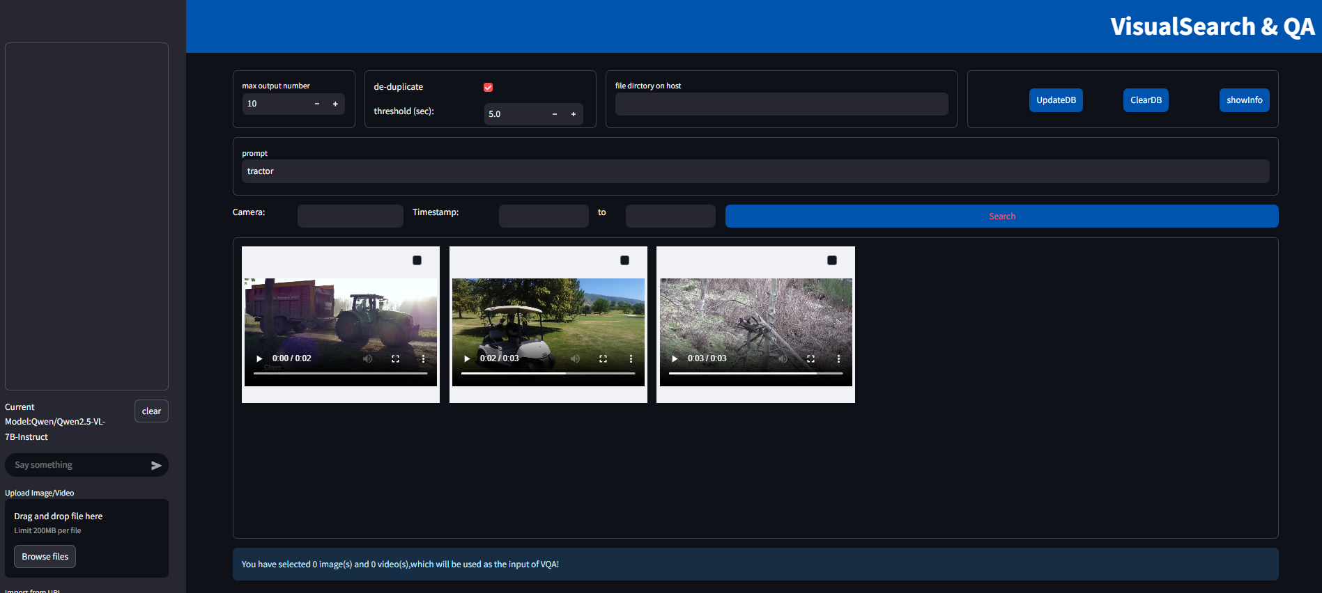 Search with deduplicate