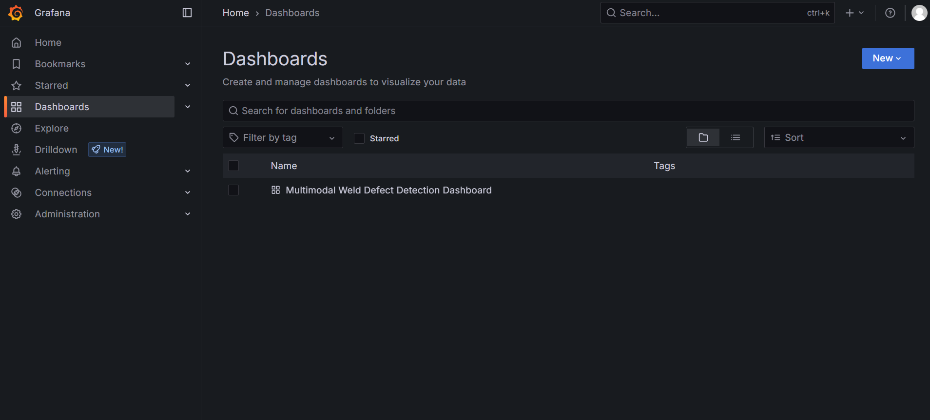 Multimodal Weld Defect Detection Dashboard
