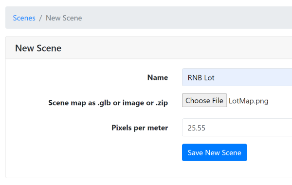 Creating a new scene