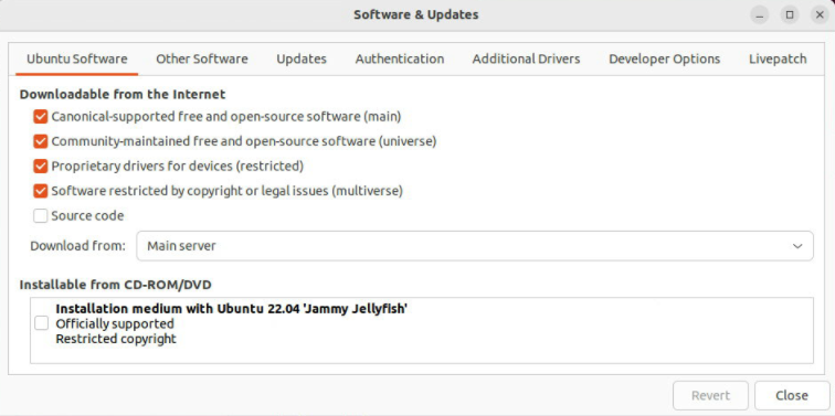 Software and Updates