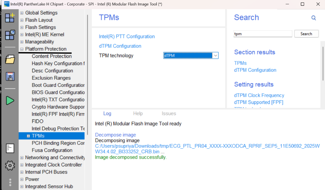 IFWI Decomposition Process
