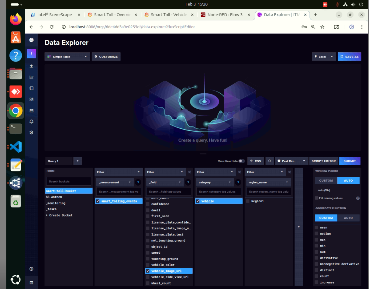 InfluxDB Dashboard 1