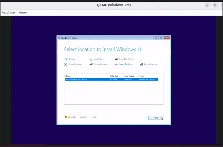 Select Install Location
