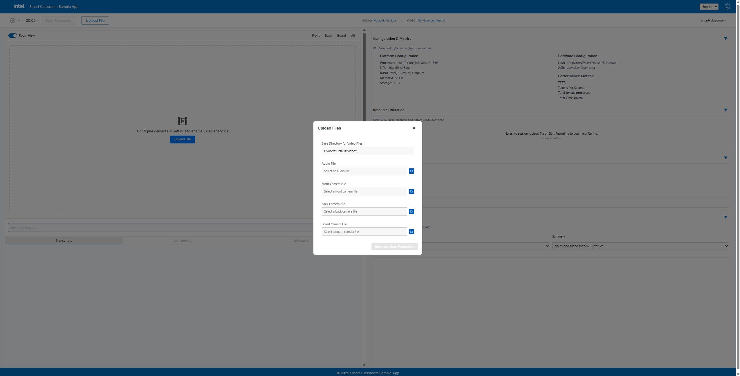 upload modal