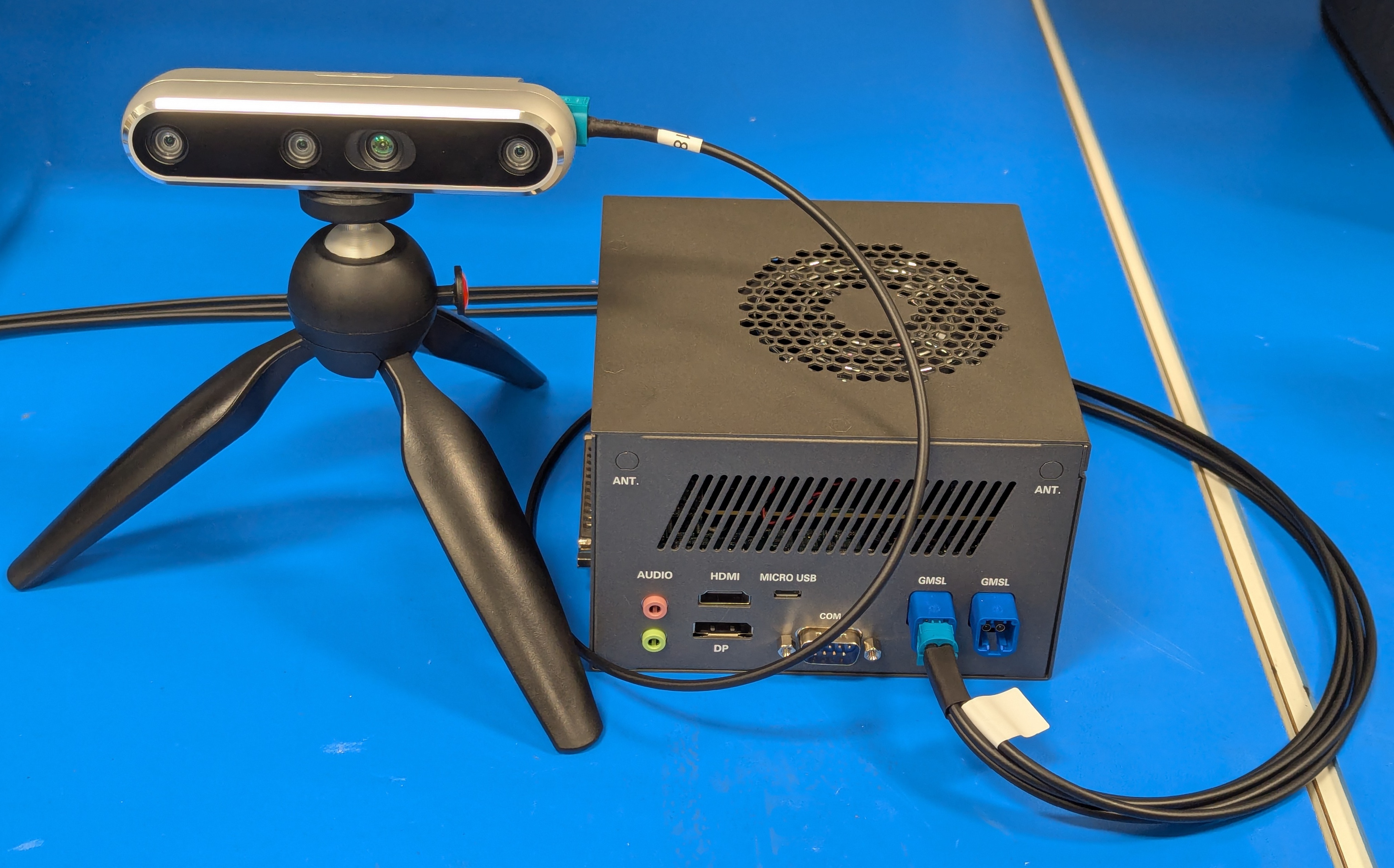 CEXD GMSL with connected RealSense