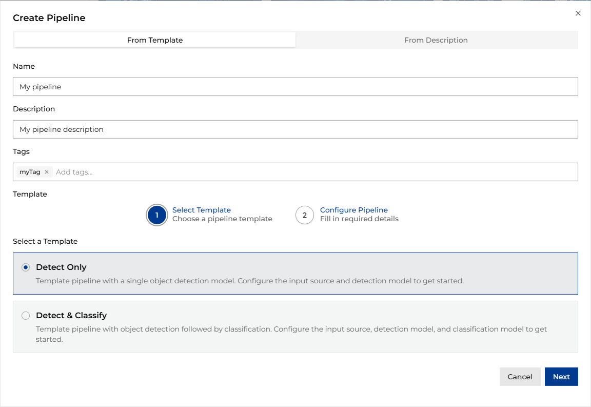 New Pipeline Form