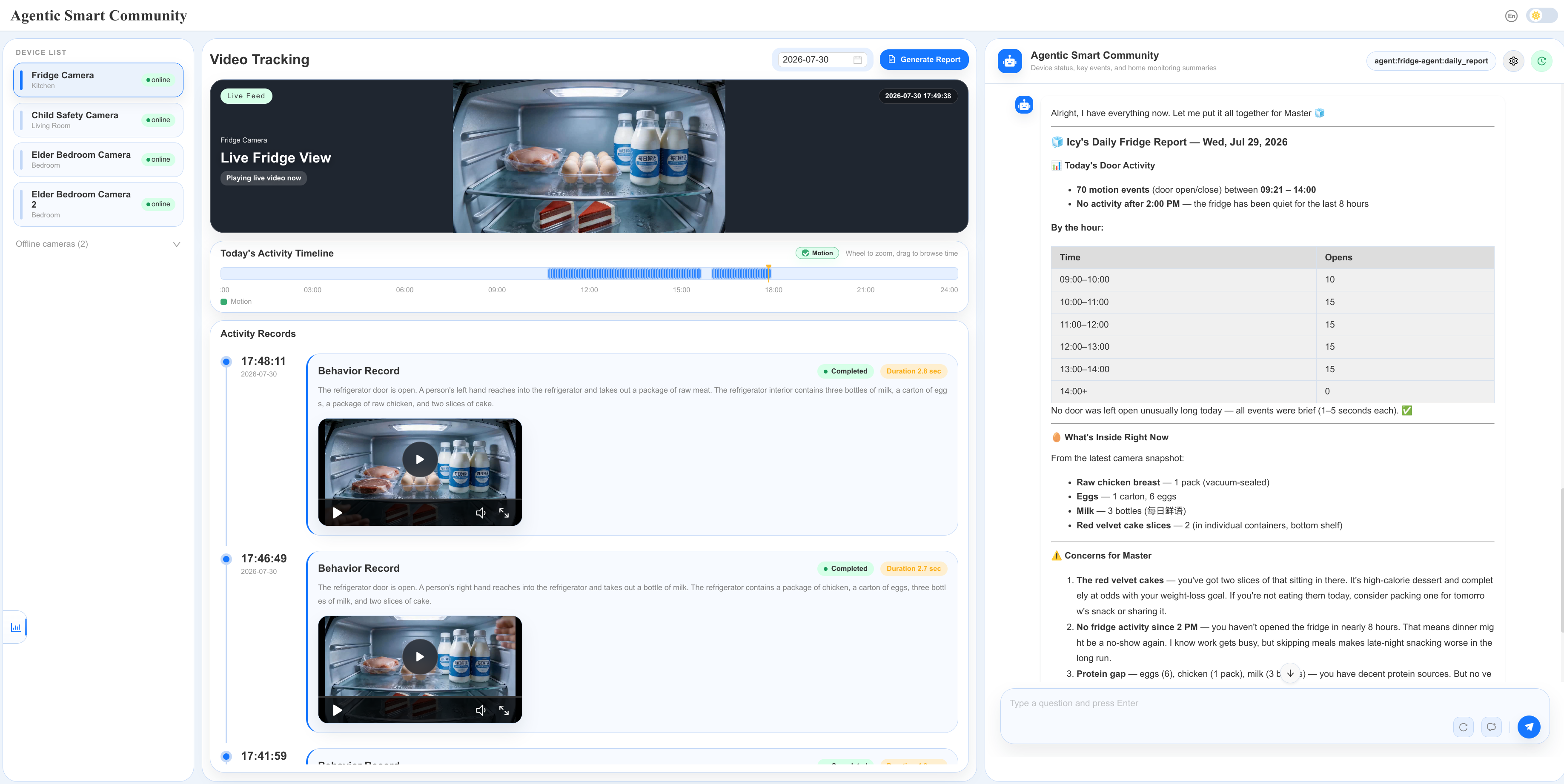 Agentic Smart Community Dashboard