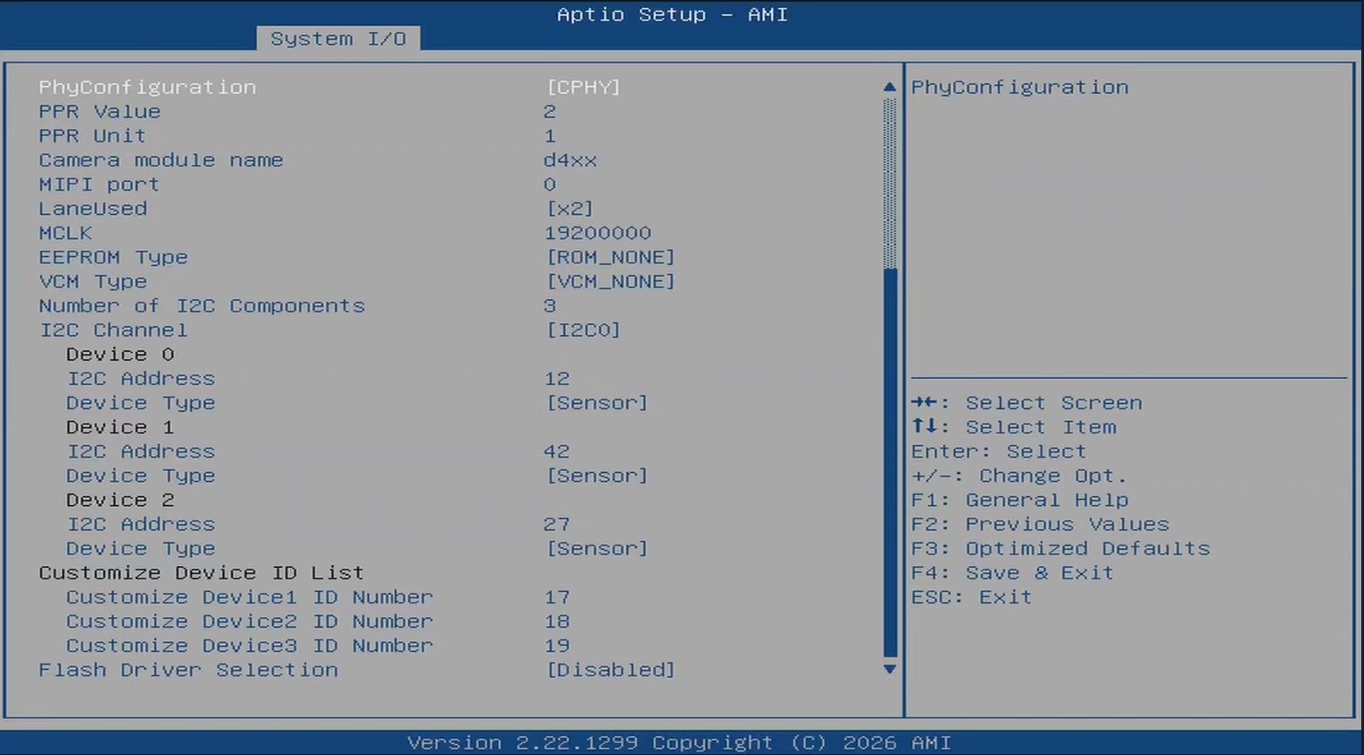 CEXD BIOS Main