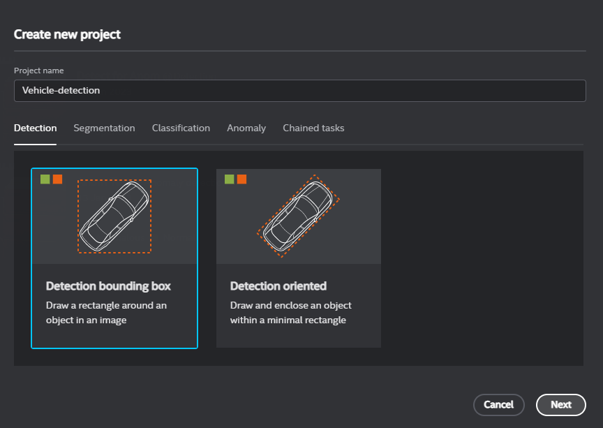 create project