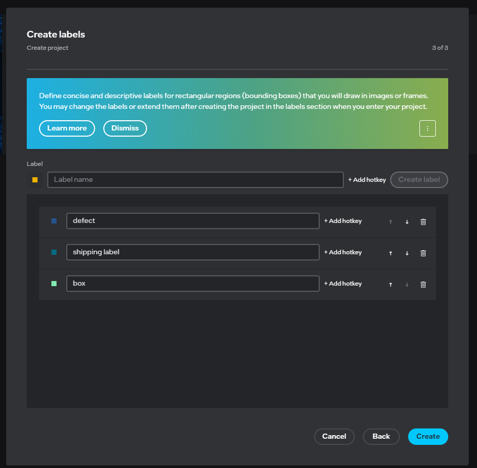Create Labels
