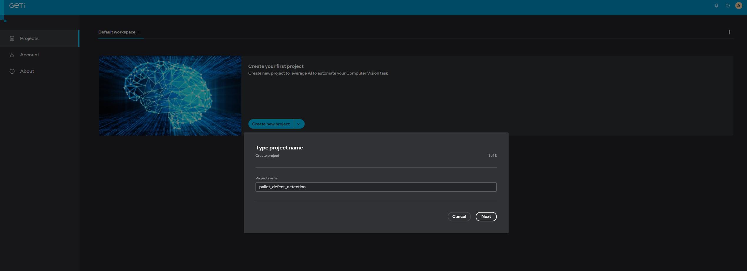 Create New Project