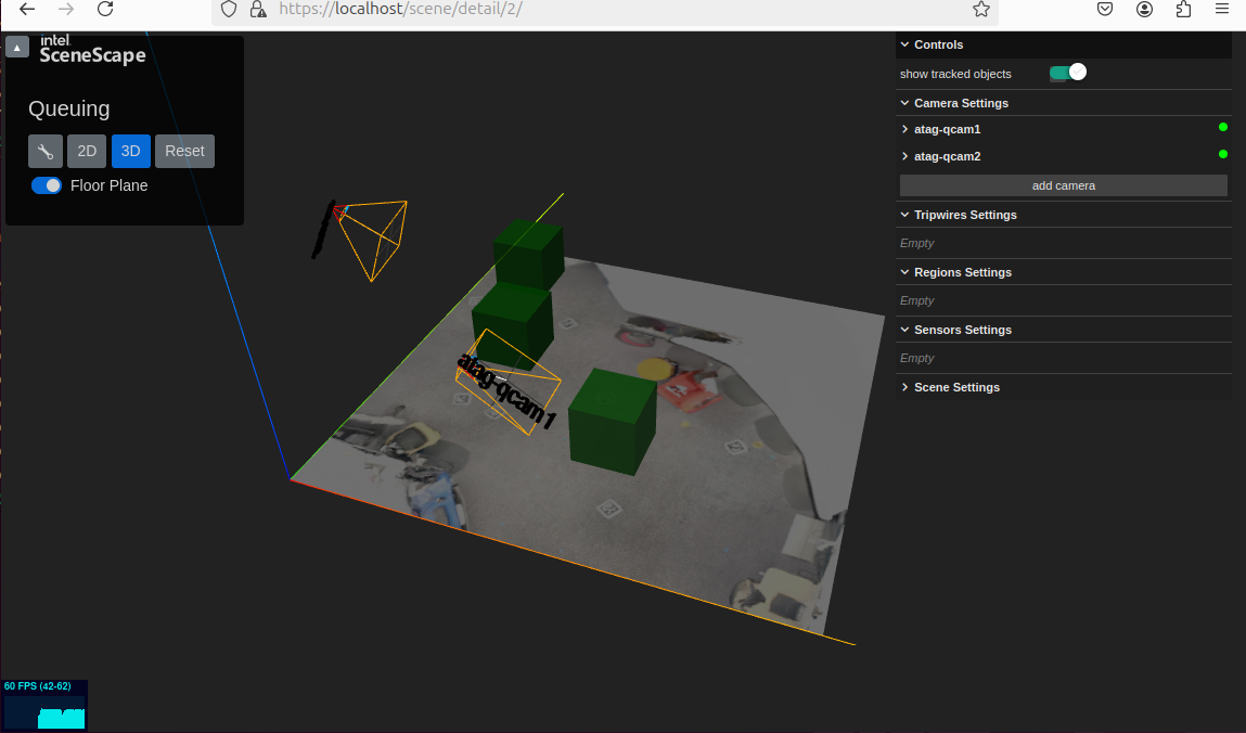 Scenescape WebUI 3D Screenshot 