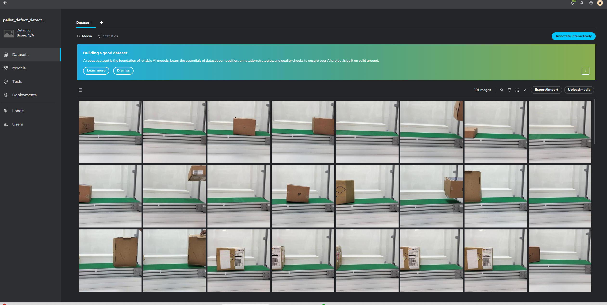 Pallet Defect Detection Dashboard