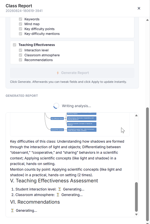 Report Generating