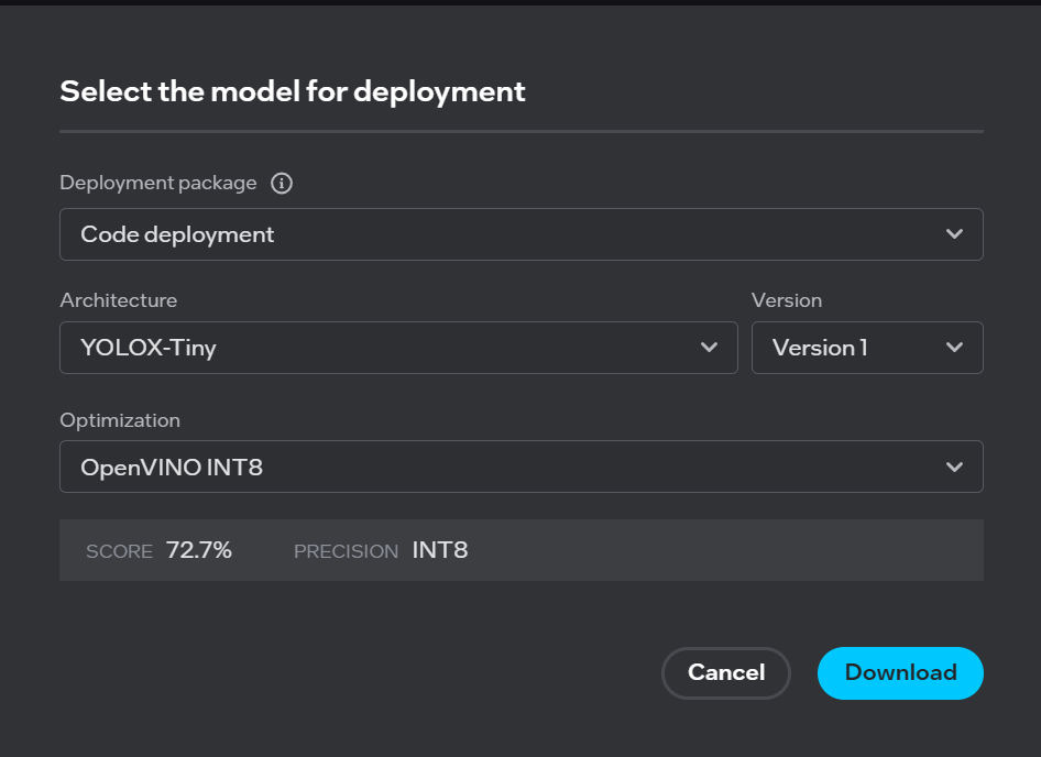 Select Deployment Package