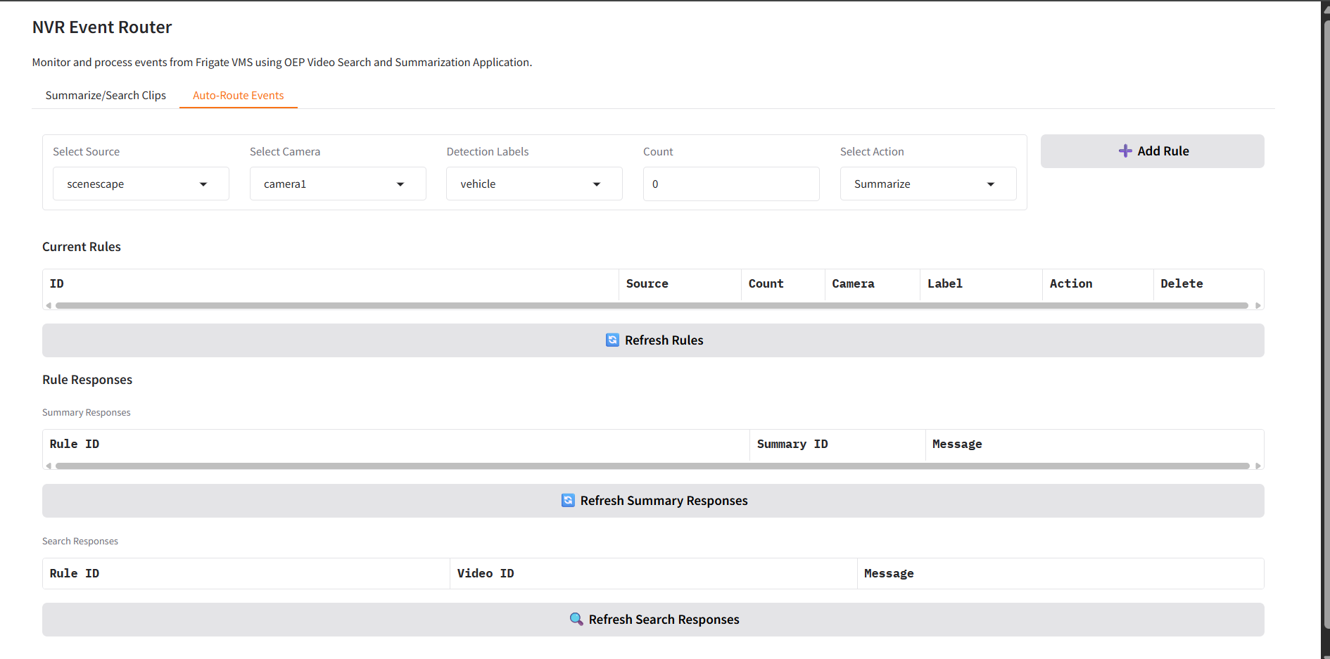 Scenescape Enabled Interface