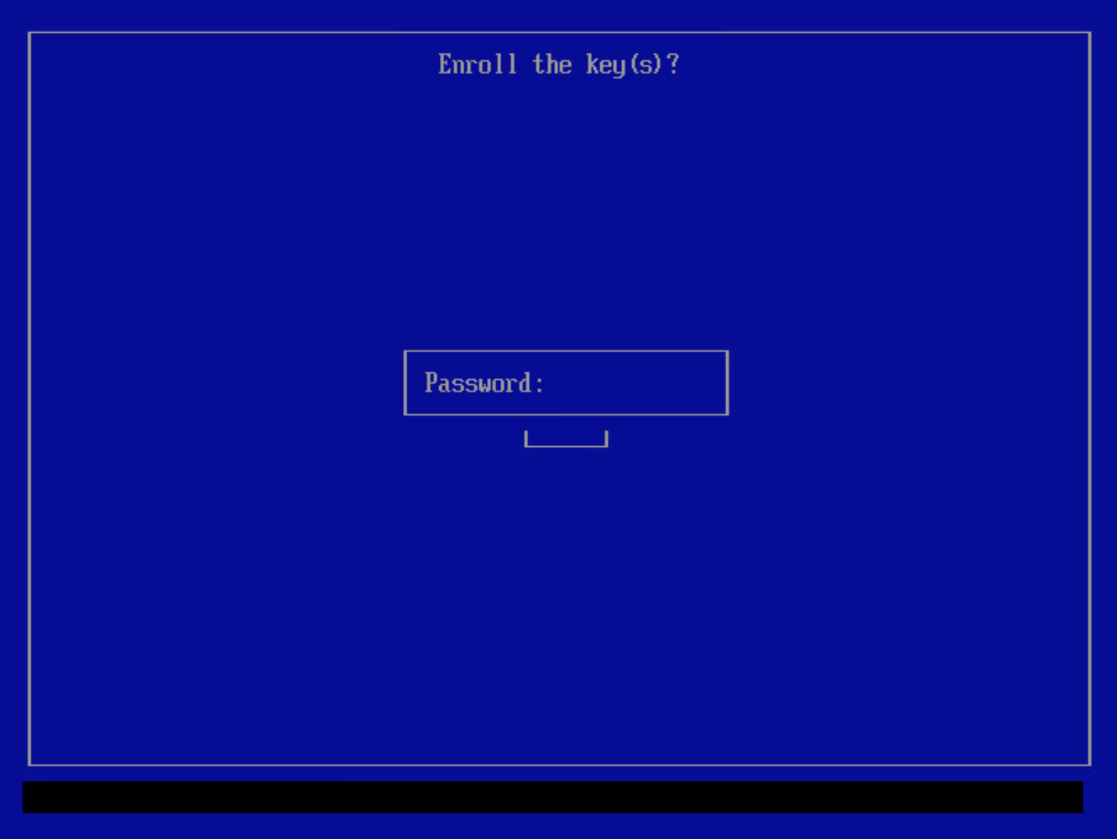 Input password