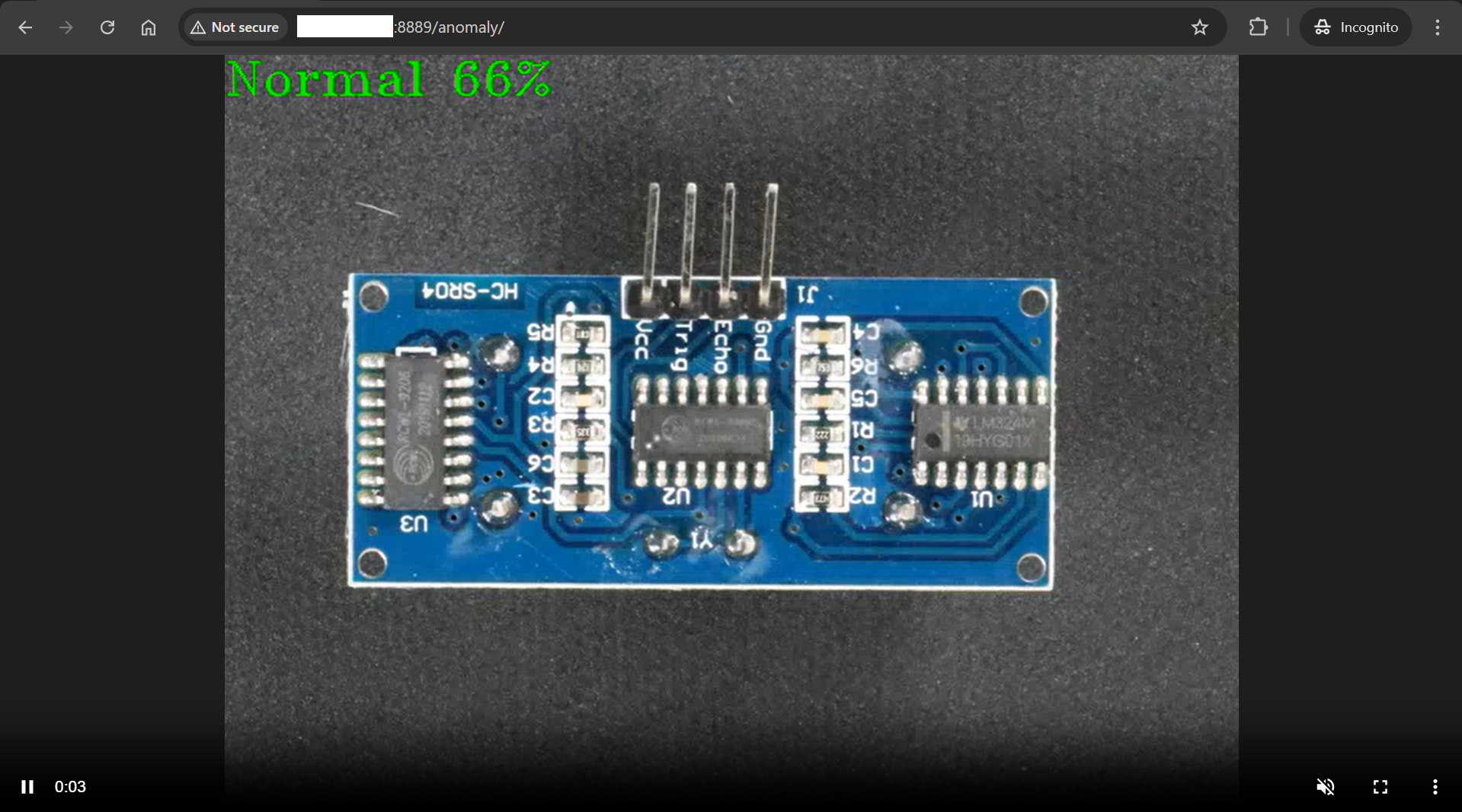 Example of a WebRTC streaming using default mediamtx-port 8889
