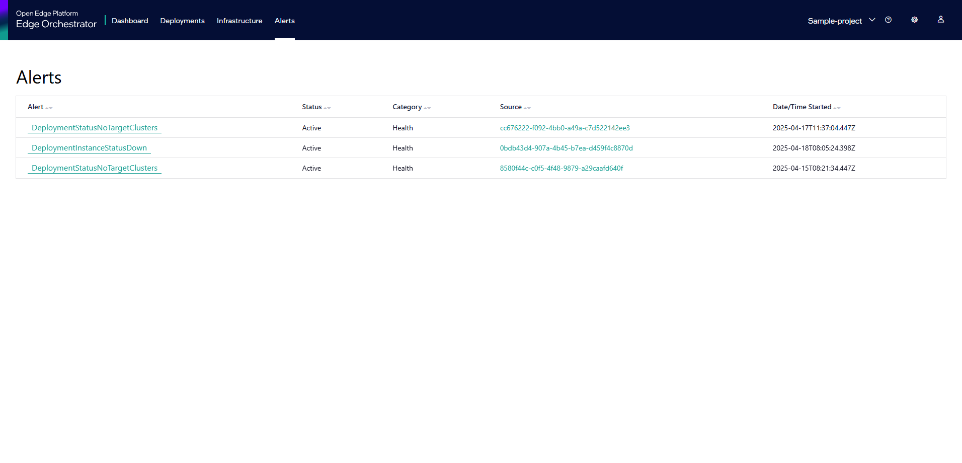 Viewing Generated Alerts