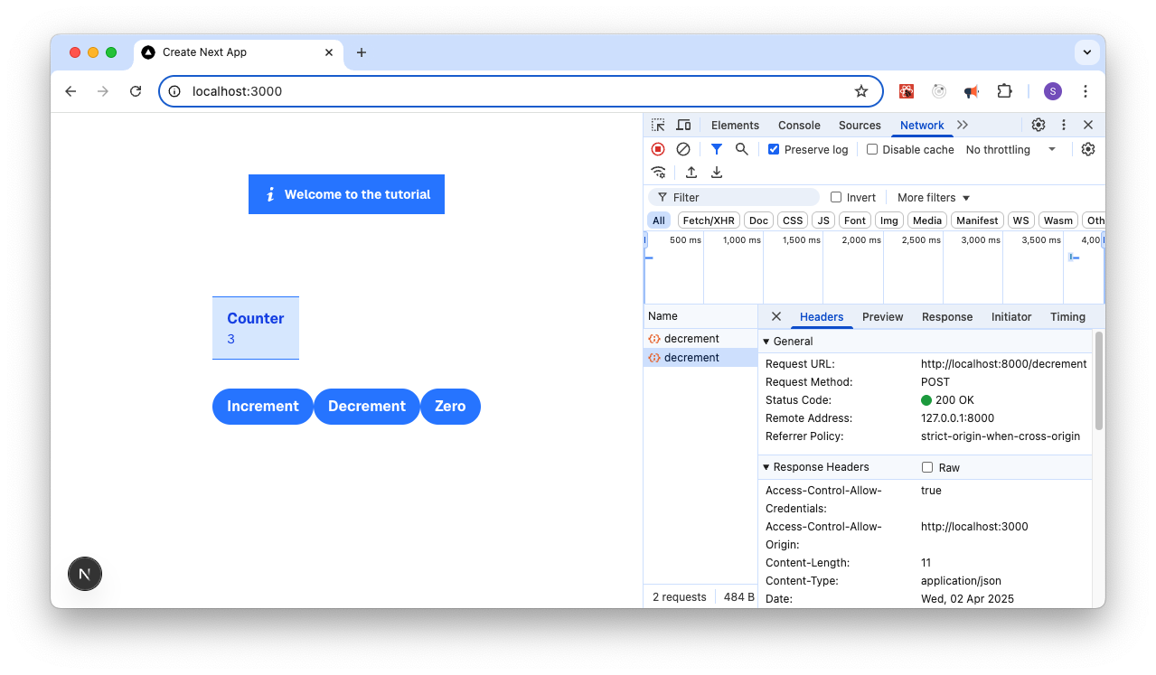 Tutorial Web UI with browser tools
