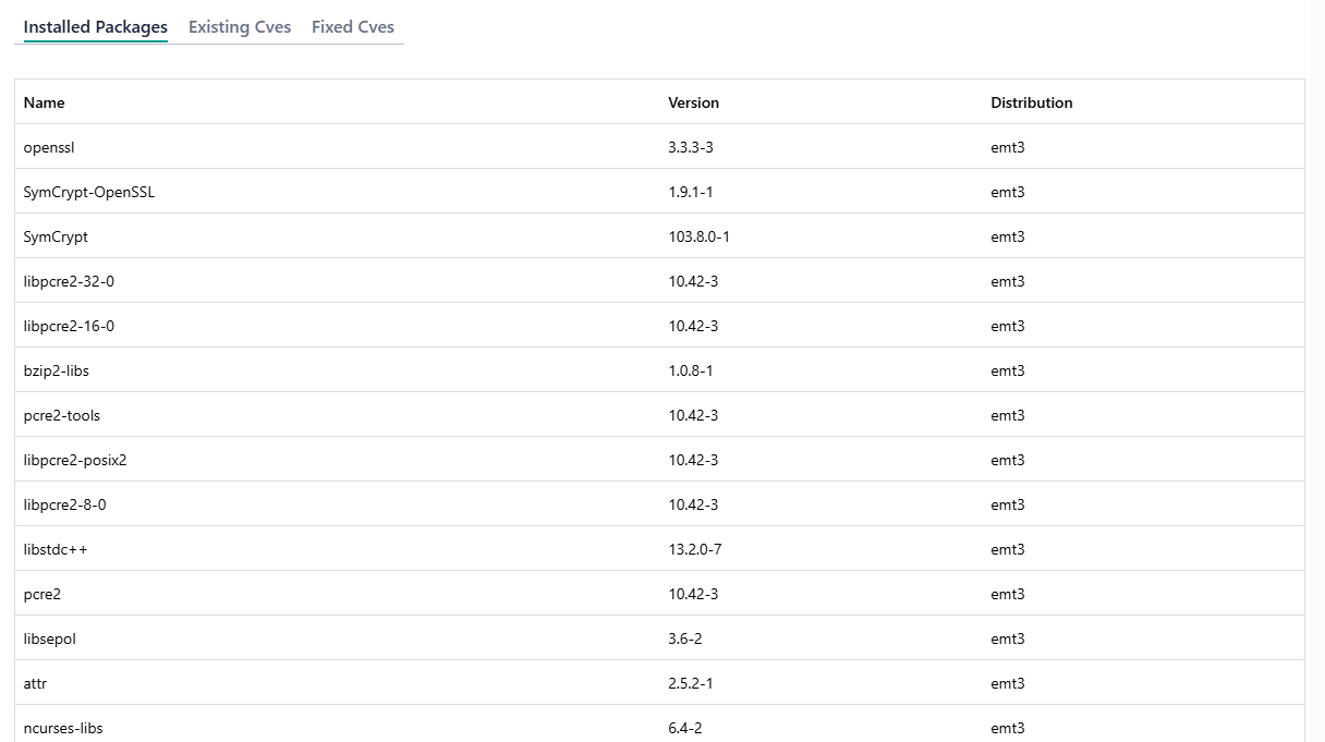 View Installed Packages Details