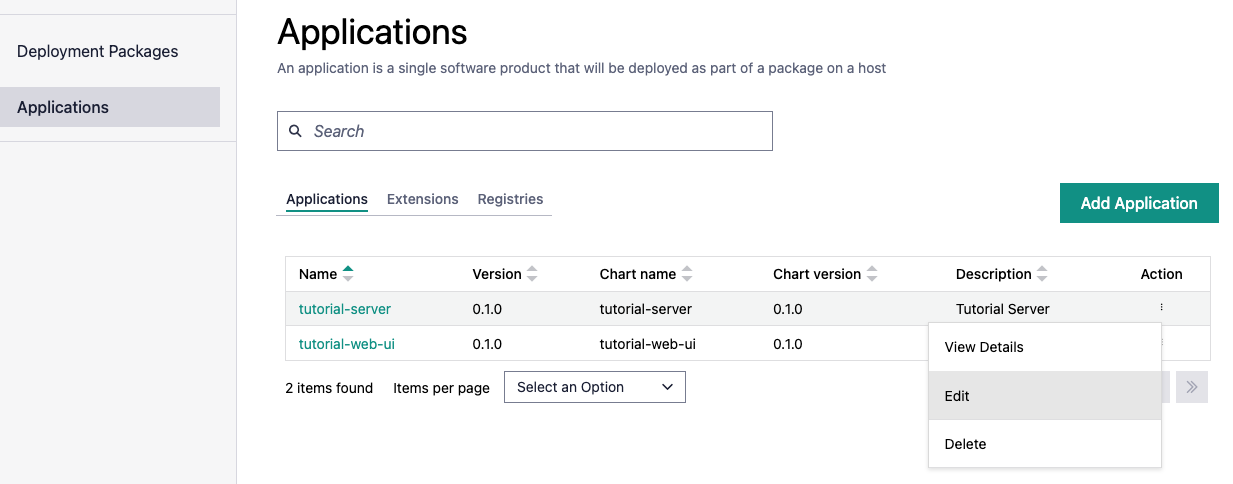 Edit Application