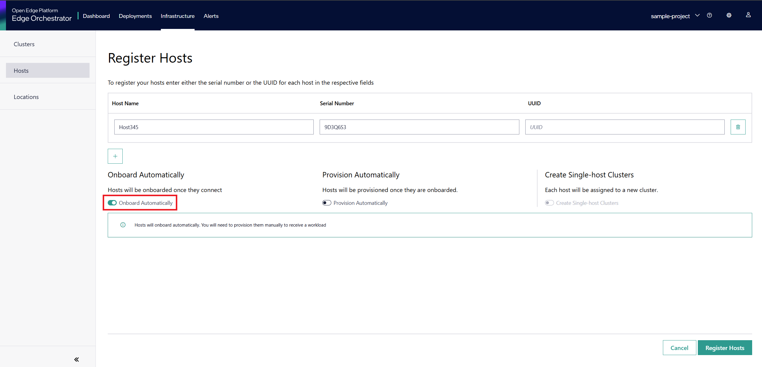Register Host