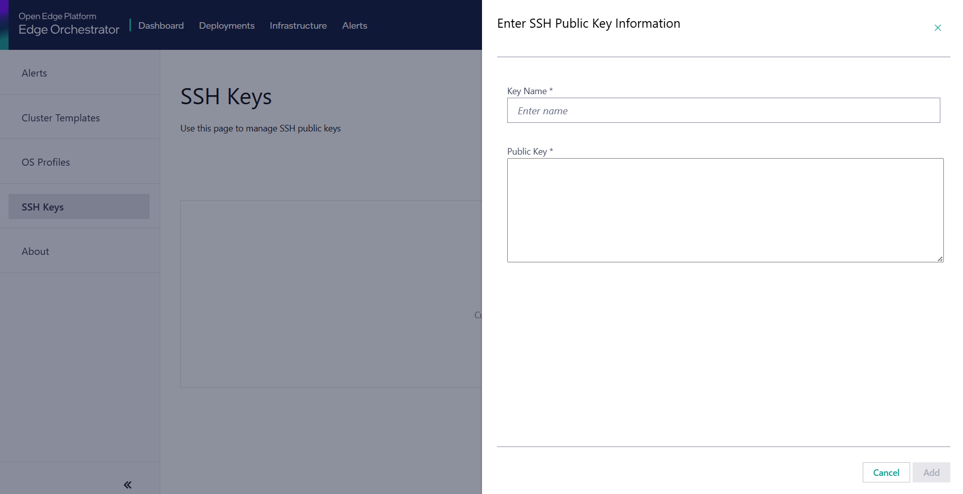 Add SSH public key