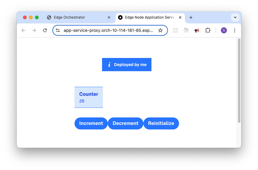 Tutorial Web UI launched via Service Link