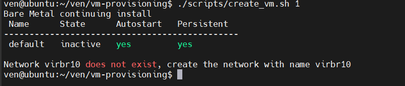 Network not found issue