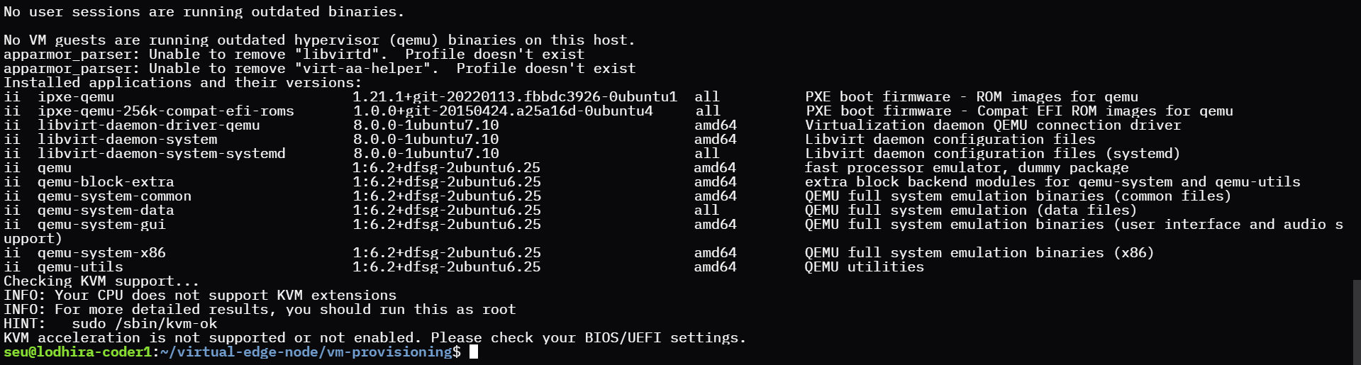 KVM not supported