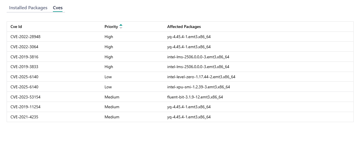 View CVEs Details