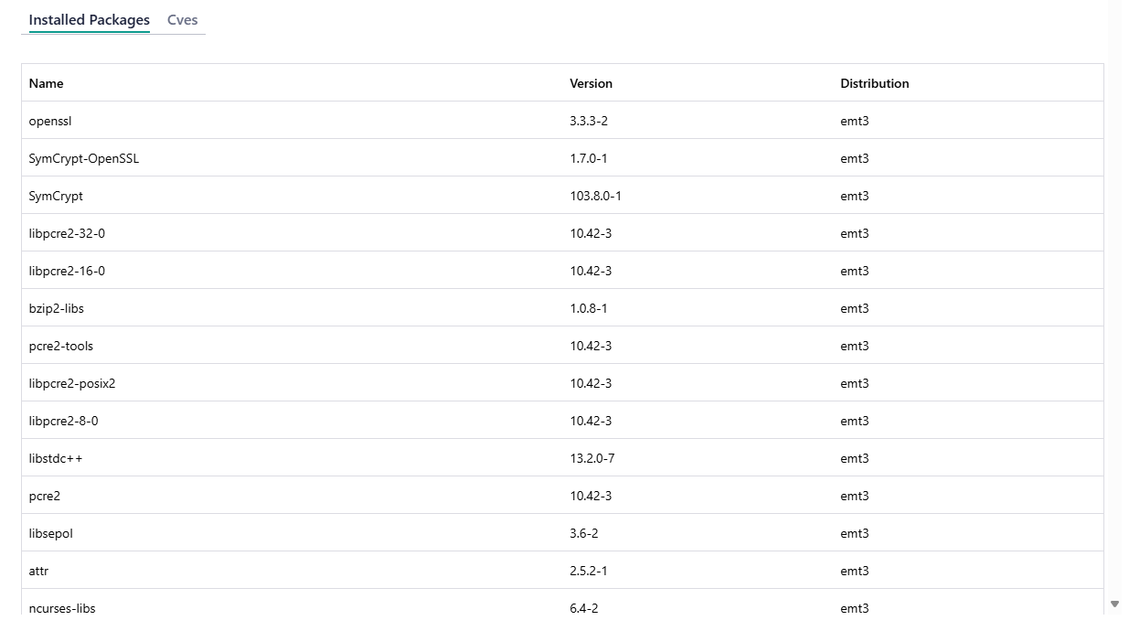 View Installed Packages Details