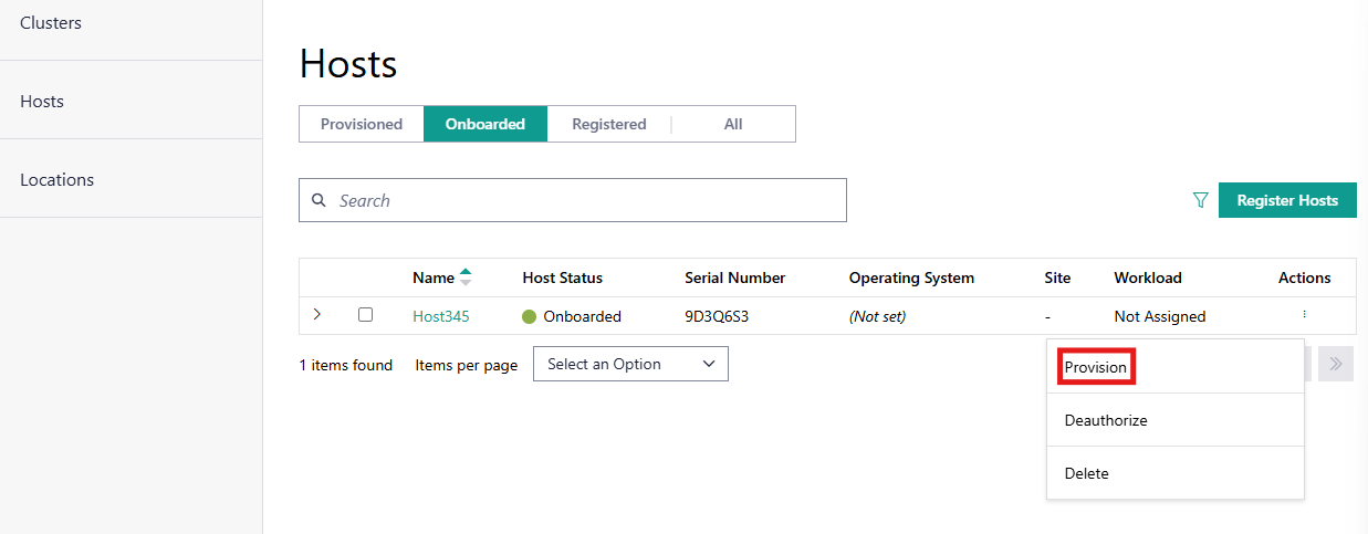 Provision Host