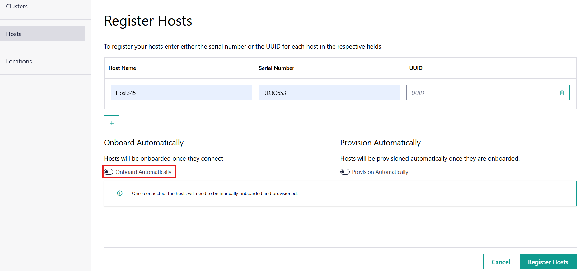 Register Host