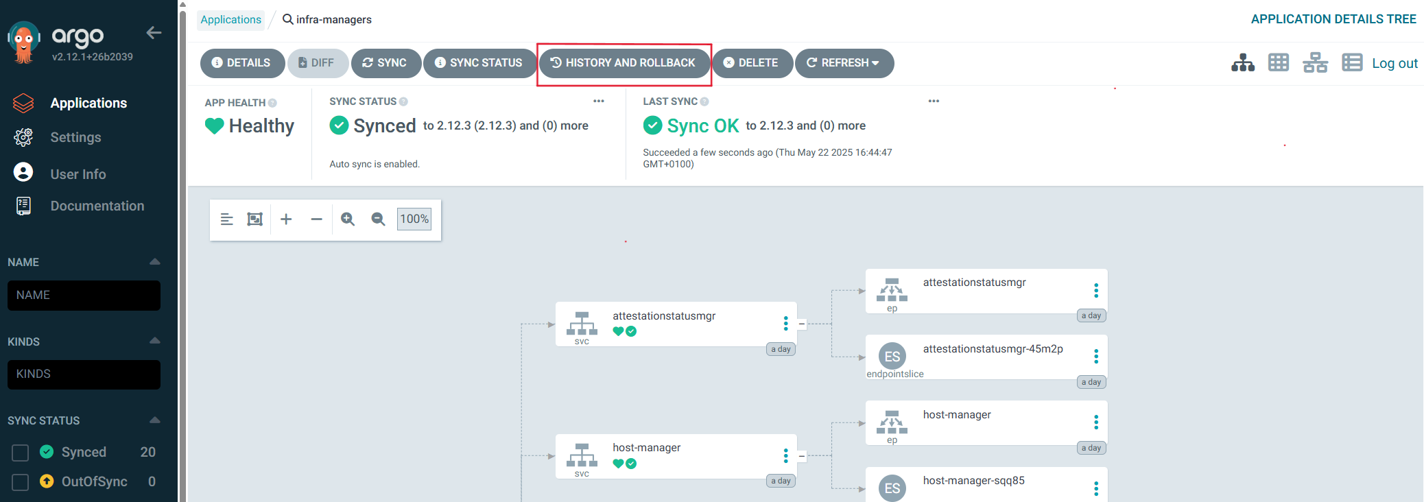 Rollback example