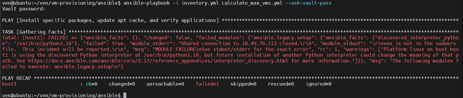 usergroup issue while calculating maximum vm