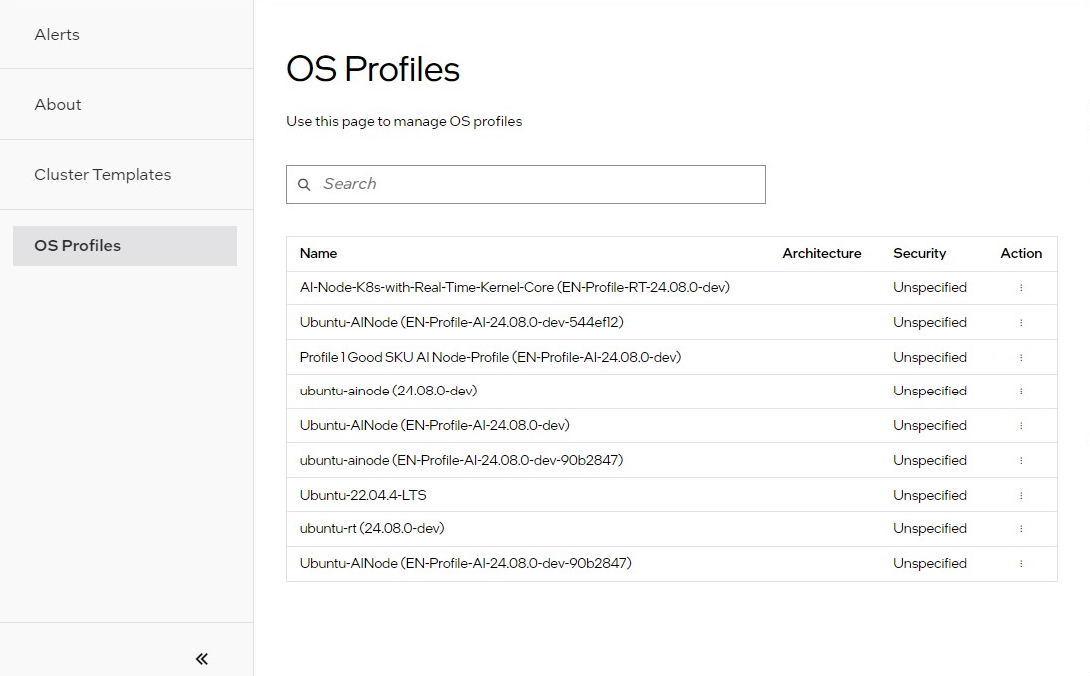 View OS Profiles