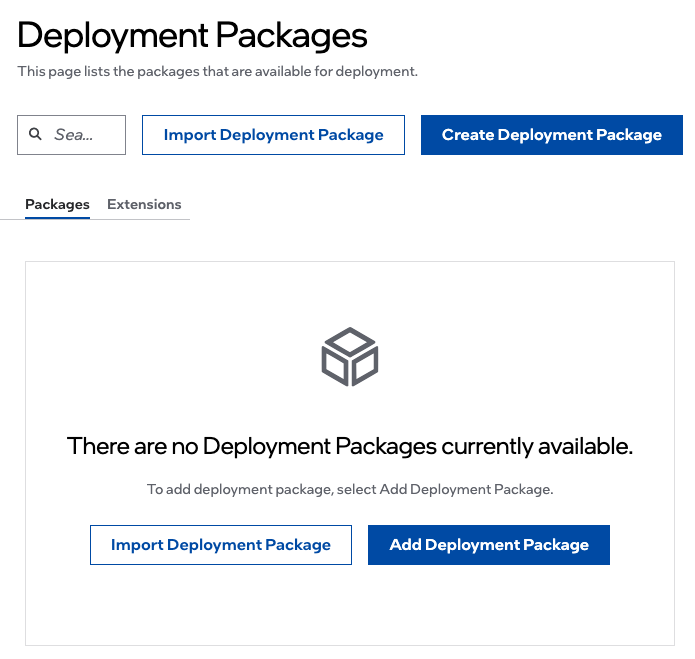Deployment Packages